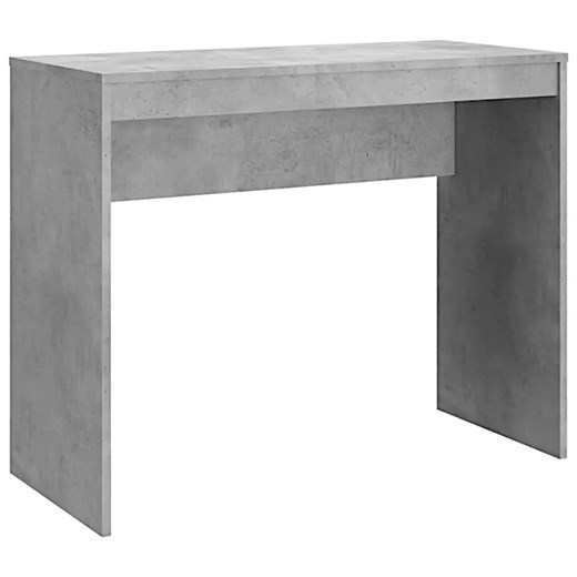 Szare małe biurko proste beton - Licata ze sklepu Edinos.pl w kategorii Biurka i sekretarzyki - zdjęcie 174602096