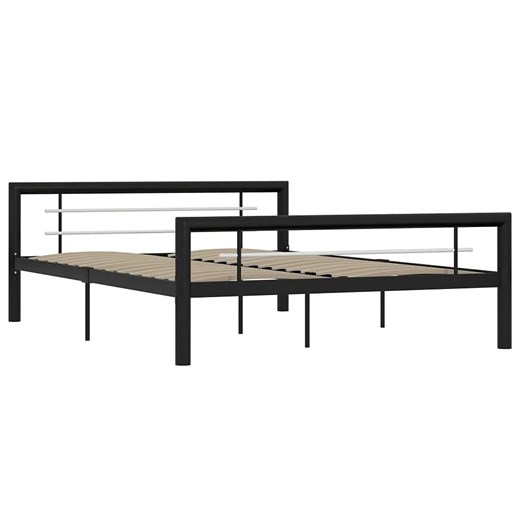 Czarne industrialne łóżko metalowe 120x200 cm - Hegrix Elior One Size Edinos.pl