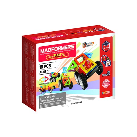 MAGFORMERS 18-częściowy zestaw magnetyczny &quot;Wow Plus&quot; - 3+ ze sklepu Limango Polska w kategorii Zabawki - zdjęcie 174603259