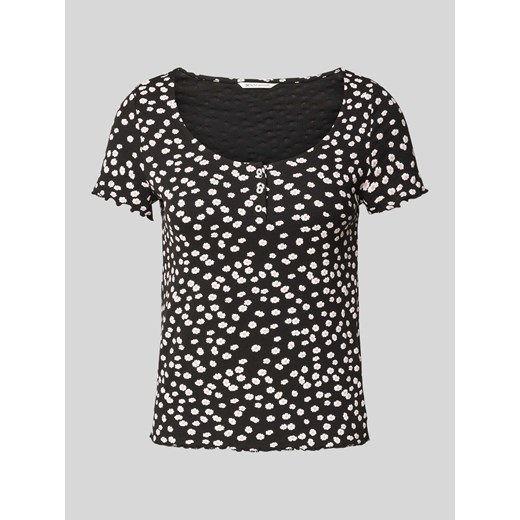 T-shirt z efektem prążkowania ze sklepu Peek&Cloppenburg  w kategorii Bluzki damskie - zdjęcie 174605068