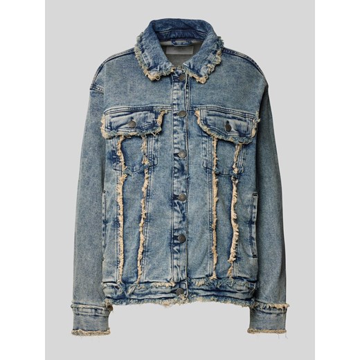 Kurtka jeansowa z kieszeniami z patką na piersi model ‘JENICE’ ze sklepu Peek&Cloppenburg  w kategorii Kurtki damskie - zdjęcie 174605107