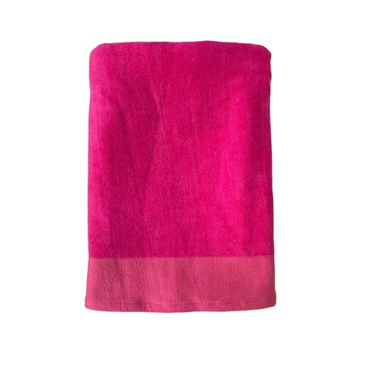 Le Comptoir de la Plage Ręcznik plażowy &quot;Shady - Fuchsia&quot; w kolorze różowym - 160 x 90 cm ze sklepu Limango Polska w kategorii Ręczniki - zdjęcie 174605746