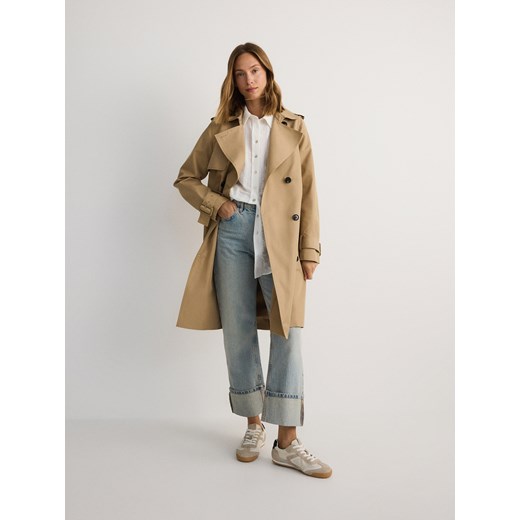 Reserved - Oversizowa koszula w pasy - złamana biel Reserved XS Reserved