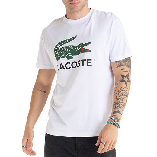 Koszulka Lacoste TH1285-001 - biała ze sklepu streetstyle24.pl w kategorii T-shirty męskie - zdjęcie 174609928