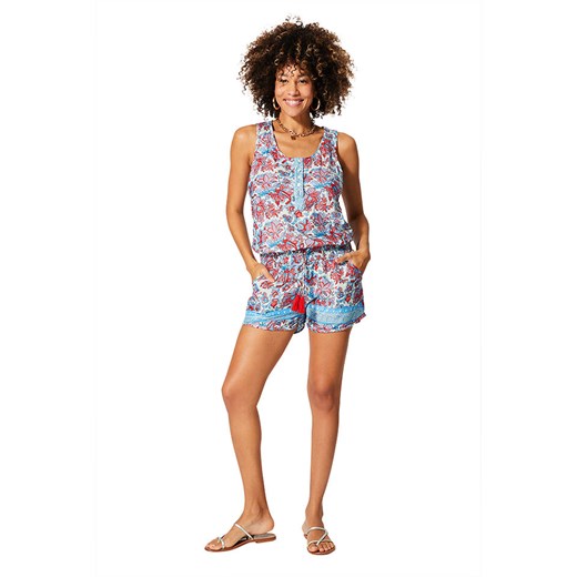 Aller Simplement Kombinezon w kolorze błękitno-czerwonym ze sklepu Limango Polska w kategorii Kombinezony damskie - zdjęcie 174610287