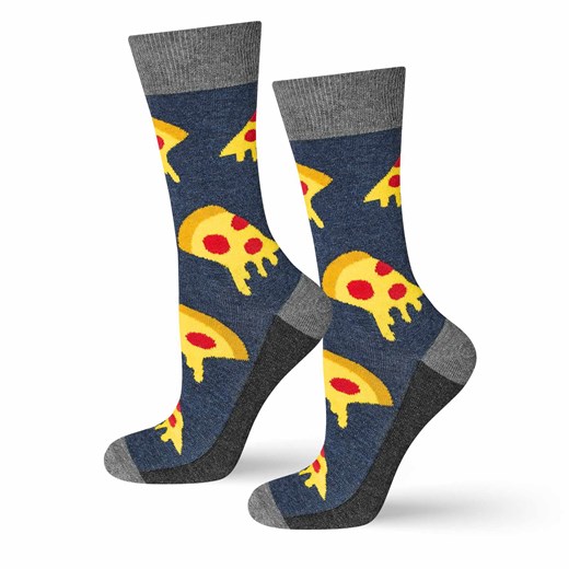 Skarpetki męskie kolorowe SOXO GOOD STUFF bawełniane pizza ze sklepu Sklep SOXO w kategorii Skarpetki męskie - zdjęcie 174611176