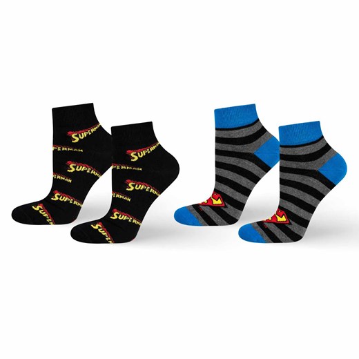 Zestaw 2x Stopki męskie kolorowe SOXO Superman DC COMICS ze sklepu Sklep SOXO w kategorii Skarpetki męskie - zdjęcie 174611245