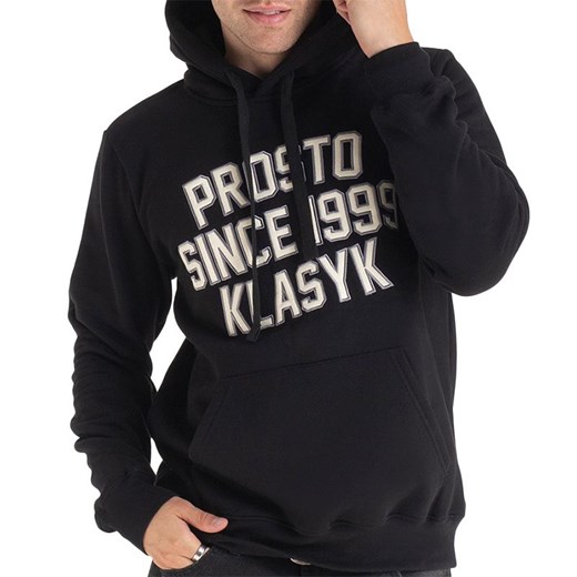 Bluza Prosto Klasyk Hoodie Peska KL222MSWE2032 - czarna ze sklepu streetstyle24.pl w kategorii Bluzy męskie - zdjęcie 174614897