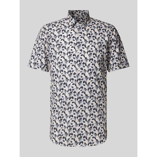 Koszula casualowa o kroju slim fit z rękawem o dł. 1/2 model ‘trosto’ ze sklepu Peek&Cloppenburg  w kategorii Koszule męskie - zdjęcie 174615056