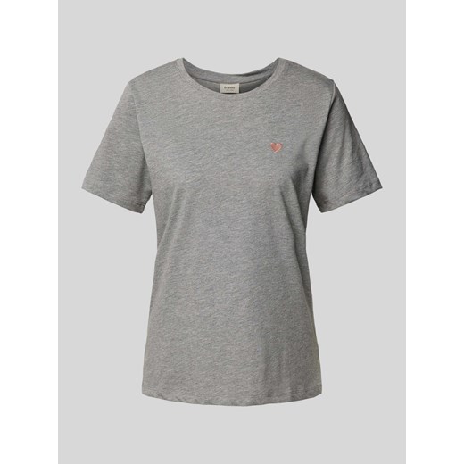 T-shirt z wyhaftowanym motywem model ‘heart’ ze sklepu Peek&Cloppenburg  w kategorii Bluzki damskie - zdjęcie 174615068
