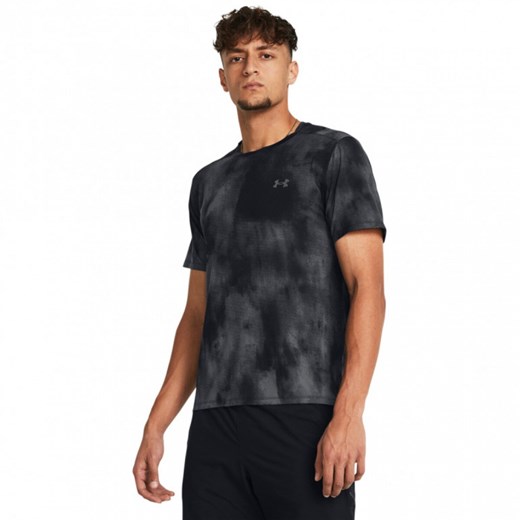 Męska koszulka do biegania Under Armour UA Launch Elite Wash SS - czarna ze sklepu Sportstylestory.com w kategorii T-shirty męskie - zdjęcie 174615909