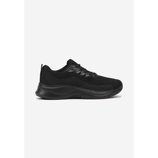 Czarne Buty Sportowe Sznurowane z Siateczki Arsavia ze sklepu born2be.pl w kategorii Buty sportowe męskie - zdjęcie 174616917