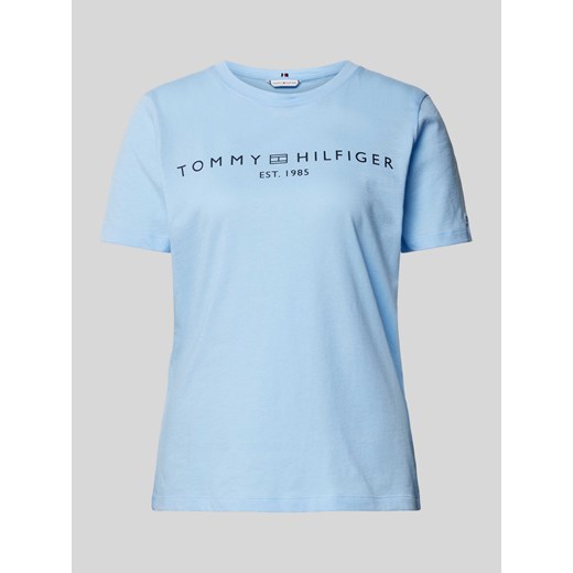 T-shirt z nadrukiem z logo ze sklepu Peek&Cloppenburg  w kategorii Bluzki damskie - zdjęcie 174617807