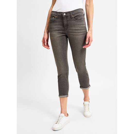 Levi's Dżinsy - Boyfriend Kobiety Bawełna szary jednolity ze sklepu vangraaf w kategorii Jeansy damskie - zdjęcie 174619315