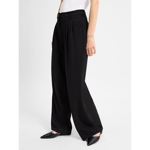 Cambio Spodnie - Anny Kobiety Sztuczne włókno czarny jednolity ze sklepu vangraaf w kategorii Spodnie damskie - zdjęcie 174620036