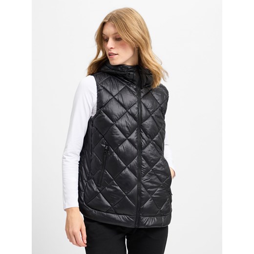 DKNY Sport Kamizelka damska Kobiety czarny jednolity ze sklepu vangraaf w kategorii Kamizelki damskie - zdjęcie 174620038
