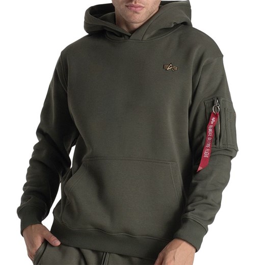 Bluza Alpha Industries 3D Small Logo 148337142 - zielona ze sklepu streetstyle24.pl w kategorii Bluzy męskie - zdjęcie 174622405
