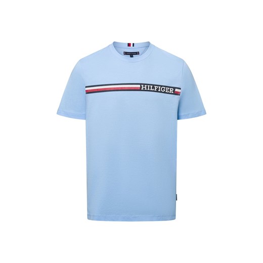 Tommy Hilfiger Koszulka męska Mężczyźni Bawełna jasnoniebieski nadruk ze sklepu vangraaf w kategorii T-shirty męskie - zdjęcie 174622666