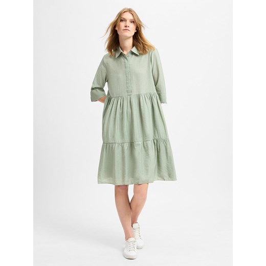 Opus Sukienka damska - Woteli Kobiety miętowy jednolity ze sklepu vangraaf w kategorii Sukienki - zdjęcie 174622698