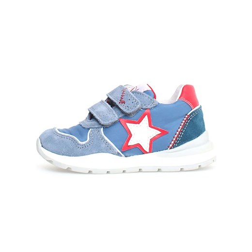 Naturino Skórzane sneakersy &quot;Argal&quot; w kolorze niebiesko-czerwonym ze sklepu Limango Polska w kategorii Buty sportowe dziecięce - zdjęcie 174625648