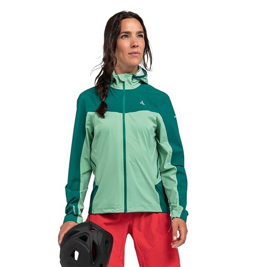 Schöffel Kurtka przeciwdeszczowa &quot;Epic Trail&quot; w kolorze zielonym ze sklepu Limango Polska w kategorii Kurtki damskie - zdjęcie 174625849