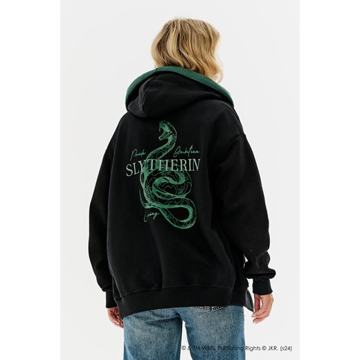 Bluza rozpinana oversize Slytherin XS ze sklepu NAOKO w kategorii Bluzy damskie - zdjęcie 174626297