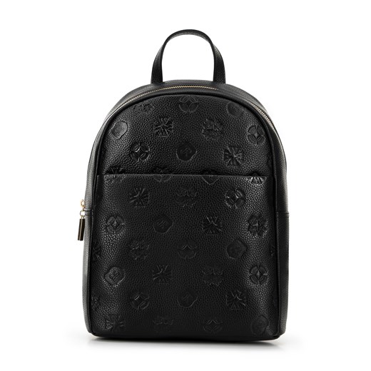 Damski plecak skórzany w monogram czarny ze sklepu WITTCHEN w kategorii Plecaki - zdjęcie 174629635