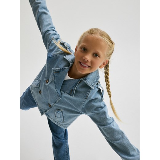 Reserved - Jeansowy trencz - niebieski Reserved 158 (12 lat) Reserved