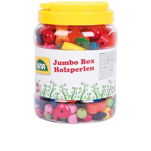 LENA Zestaw drewnianych koralików &quot;Jumbo&quot; - 4+ ze sklepu Limango Polska w kategorii Zabawki - zdjęcie 174634229