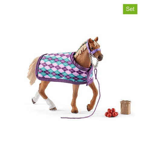 Schleich 4-częściowy zestaw &quot;English thoroughbred with blanket&quot; - 5+ ze sklepu Limango Polska w kategorii Zabawki - zdjęcie 174637669