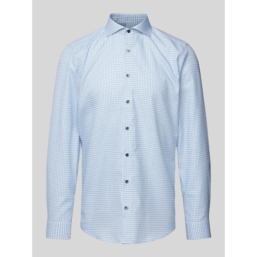 Koszula biznesowa o kroju regular fit z kołnierzykiem typu cutaway ze sklepu Peek&Cloppenburg  w kategorii Koszule męskie - zdjęcie 174638319