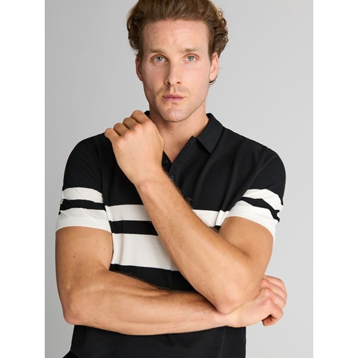 Sinsay - Koszulka polo - czarny Sinsay XXL Sinsay