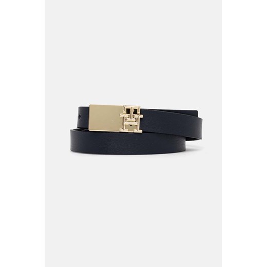 Tommy Hilfiger pasek damski kolor granatowy AW0AW16609 ze sklepu ANSWEAR.com w kategorii Paski damskie - zdjęcie 174647286