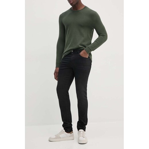 Sisley jeansy męskie kolor czarny 4N3HSE00O ze sklepu ANSWEAR.com w kategorii Jeansy męskie - zdjęcie 174647459