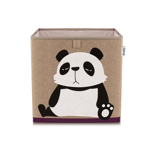 Lifeney Pudełko &quot;Panda&quot; w kolorze jasnobrązowo-białym - 33 x 33 x 33 cm ze sklepu Limango Polska w kategorii Przechowywanie - zdjęcie 174648695