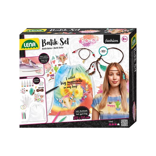 LENA Zestaw kreatywny &quot;Batik Boho&quot; - 8+ ze sklepu Limango Polska w kategorii Zabawki - zdjęcie 174649016