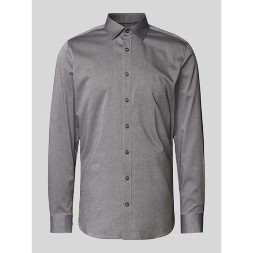 Koszula biznesowa o kroju slim fit z listwą guzikową ze sklepu Peek&Cloppenburg  w kategorii Koszule męskie - zdjęcie 174651268