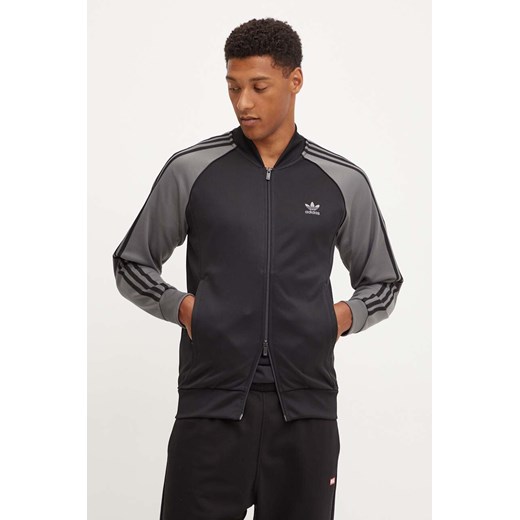adidas Originals bluza Adicolor Classics męska kolor czarny wzorzysta IY9858 ze sklepu ANSWEAR.com w kategorii Bluzy męskie - zdjęcie 174654985