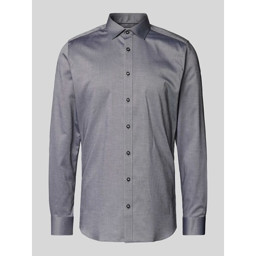 Koszula biznesowa o kroju slim fit z listwą guzikową ze sklepu Peek&Cloppenburg  w kategorii Koszule męskie - zdjęcie 174655278