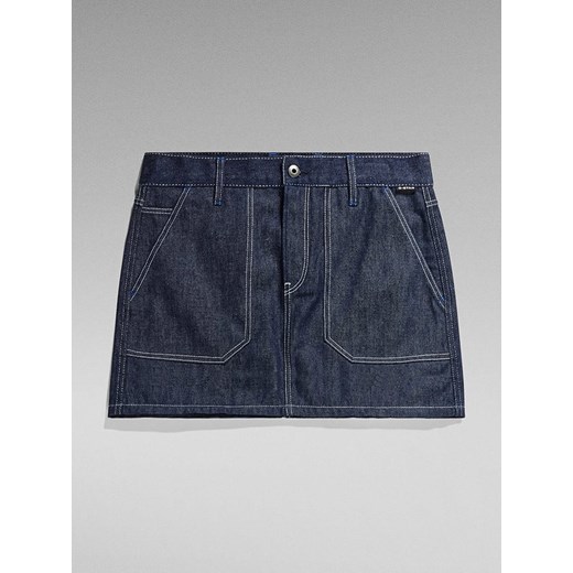 Spódnica niebieska G-Star mini z bawełny 