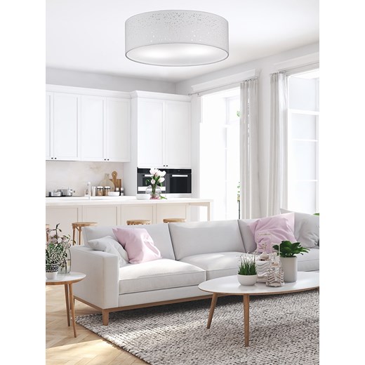 FISCHER &amp; HONSEL Lampa sufitowa &quot;Thor&quot; w kolorze białym - Ø 40 cm Fischer & Honsel onesize Limango Polska promocyjna cena