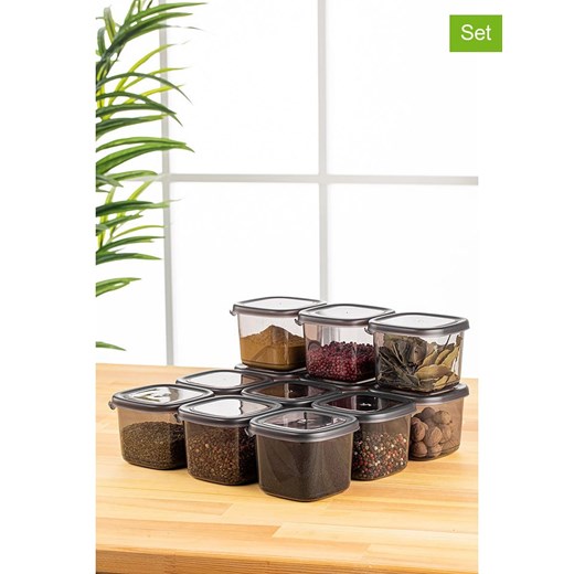 Violeta Home Pojemniki (12 szt.) w kolorze antracytowym - 0,5 l ze sklepu Limango Polska w kategorii Pojemniki kuchenne - zdjęcie 174657188