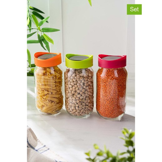 Violeta Home Słoiki (3 szt.) w różnych kolorach - 1 l ze sklepu Limango Polska w kategorii Pojemniki kuchenne - zdjęcie 174657197