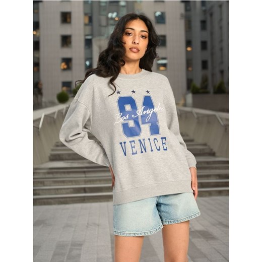 Sinsay - Bluza z długim rękawem - szary ze sklepu Sinsay w kategorii Bluzy damskie - zdjęcie 174659999
