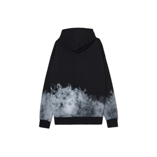 Cropp - Bluza z nadrukiem dymu - czarny Cropp M Cropp