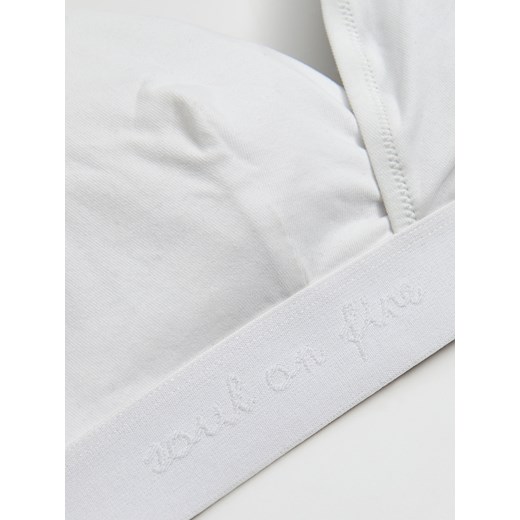 Cropp - Biały stanik - biały Cropp XL Cropp