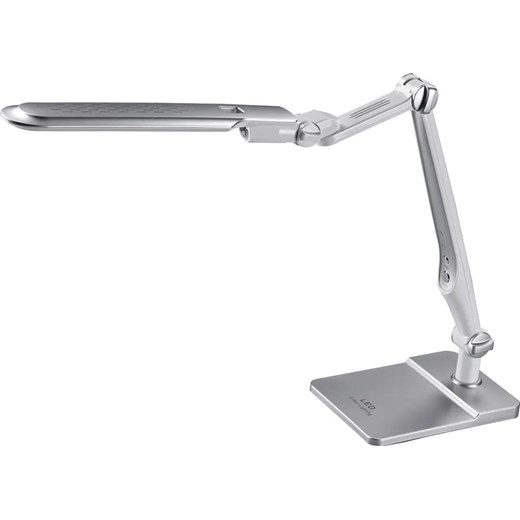 Srebrna lampka do biurka LED ściemniana S265 R3-S16 ze sklepu Edinos.pl w kategorii Lampy stołowe - zdjęcie 174665017