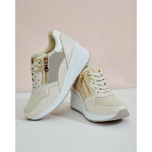 Buty sportowe damskie Royalfashion.pl sneakersy sznurowane płaskie