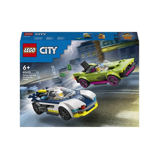 LEGO LEGO® City 60415 Car chase with police car and muscle car - 6+ ze sklepu Limango Polska w kategorii Zabawki - zdjęcie 174672677