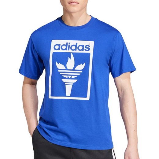 Koszulka adidas Originals Trefoil Torch JJ1221 - granatowa ze sklepu streetstyle24.pl w kategorii T-shirty męskie - zdjęcie 174673418